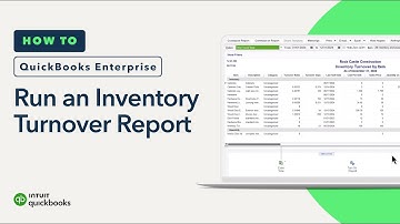 How to run an Inventory Turnover Report in QuickBooks Desktop Enterprise