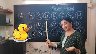 A for apple | Preschool Learning | Learn Alphabet with teacher | How to speak A to Z Alfabets