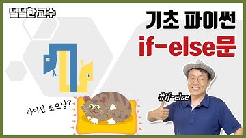 03_4 if-else문(널널한 교수의 기초 파이썬) ft. 파이썬 코딩