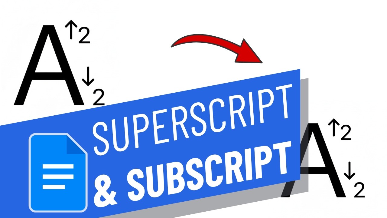 HOW TO SUPERSCRIPT & SUBSCRIPT in Google Docs - YouTube