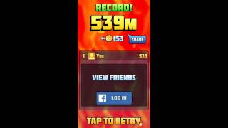 Radical Rappelling Android Gameplay Highscore