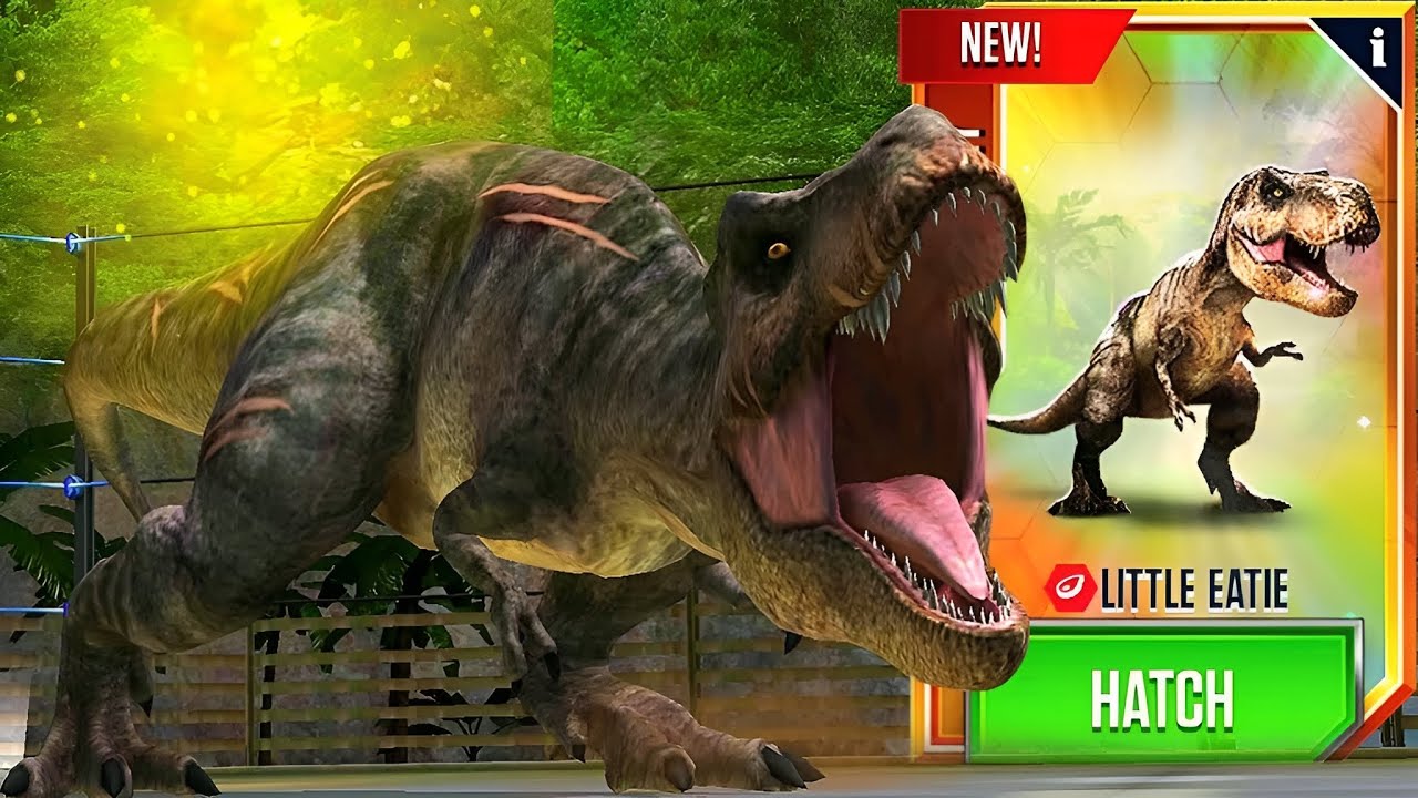 NEW LEGENDARY LITTLE EATIE X3 MAX LEVEL 40 | JURASSIC WORLD THE GAME