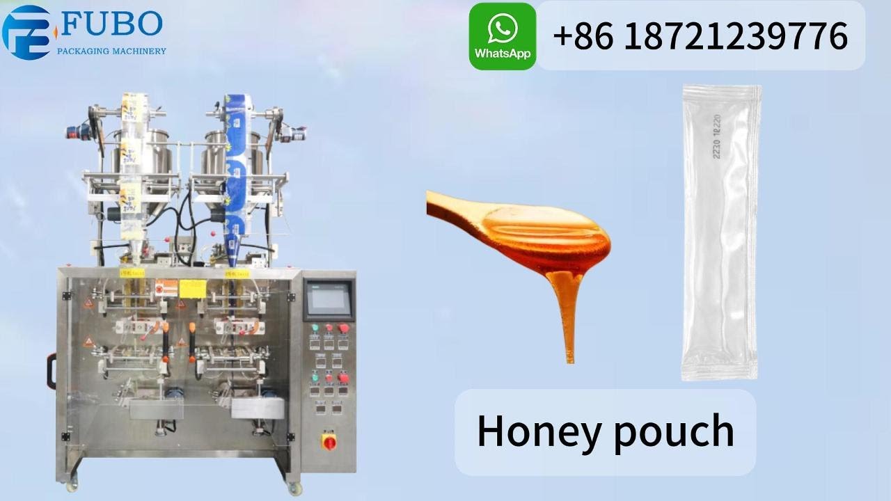 Ikarian natural organic honey pouch packaging machine | Greek honey sachet packing equipment