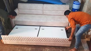 How To Make New Design Sofa Cumbed|| How To Build Sofa Bed||Bed making ideas