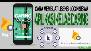 🔴 CARA MUDAH MEMBUAT HALAMAN LOGIN APLIKASI KELAS DARING [] Dengan Firebase dan Kodular  Bag : 1 screenshot 5