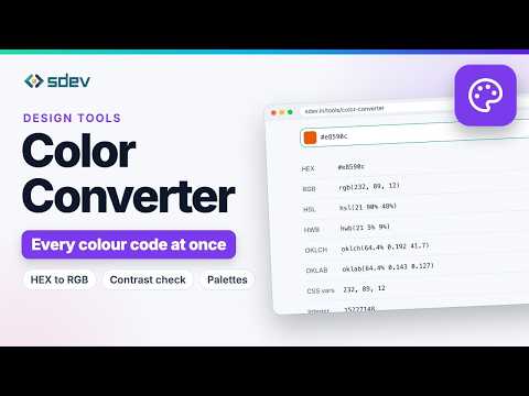 Color Converter: HEX to RGB, HSL, OKLCH and Contrast Checker (Every Feature)