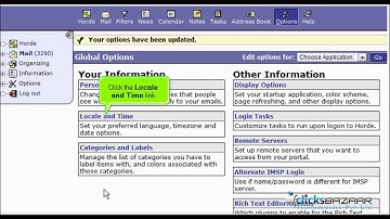 How to configure global options in Horde