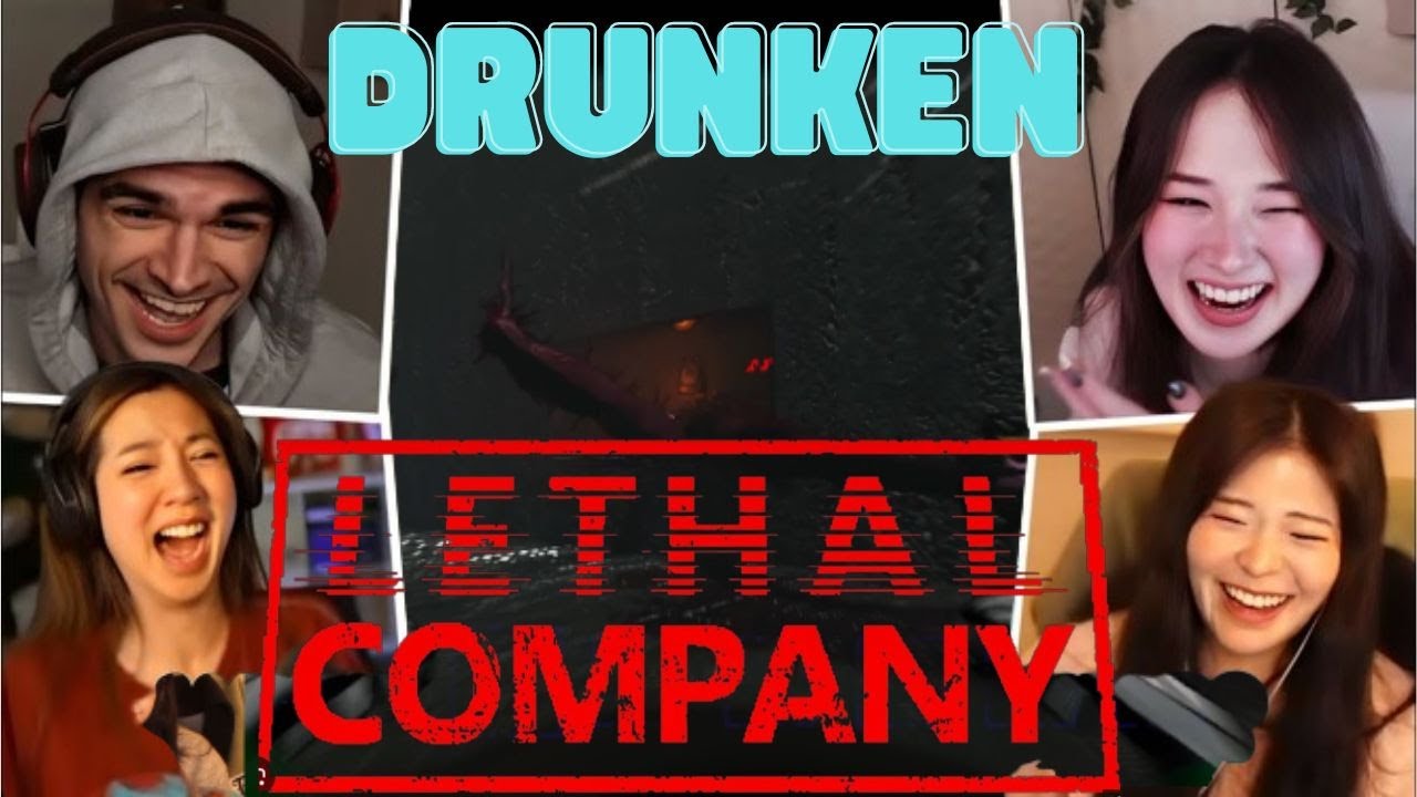 Chaotic DRUNK LETHAL COMPANY with Clouted Lobby Valkyrae Tarik Hasan Ludwig Fuslie Foolish Ryan Higa