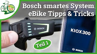 Bosch eBike 🚴 Smart System 💡 Tipps & Tricks Tracking starten/stoppen, KIOX 300 & Co