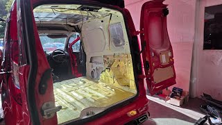 2015 MSRT Ford Transit Connect - Maxed out micro camper conversion, insulation and wiring part 1
