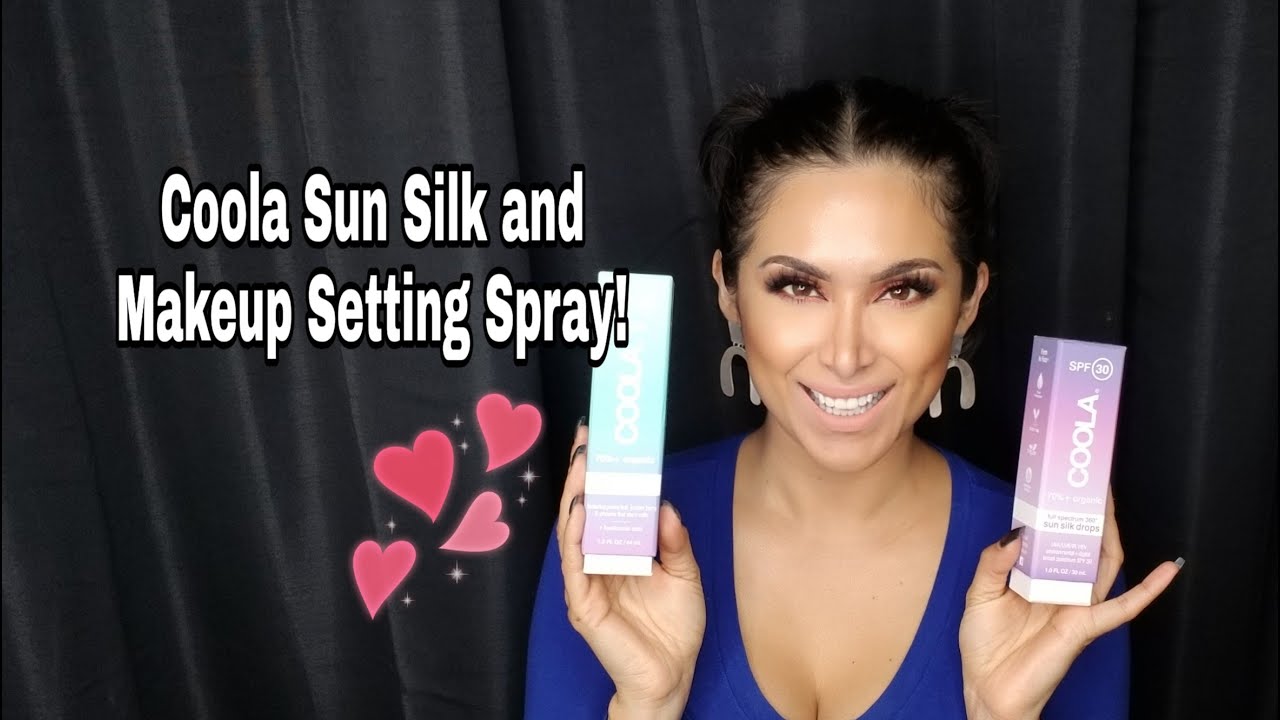 Coola Sun Silk Drops y Makeup Setting Spray
