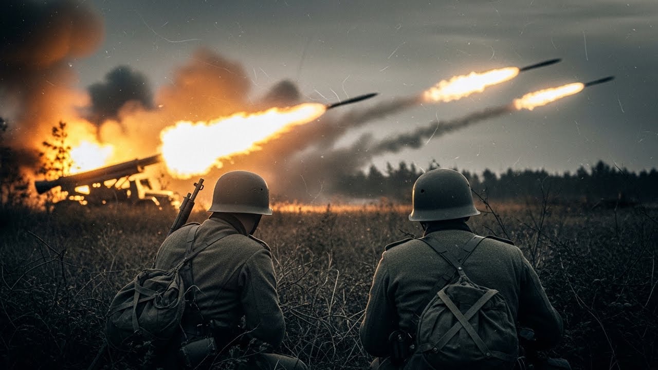 Německé tankové posádky se smály Kaťuším – dokud jediná salva nezničila celý jejich konvoj!