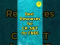 Learn C# dot Net for free | Best resources to learn #dotnetdeveloper #programmer #techymiki #fresher