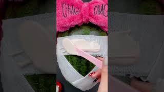 ASMR Relaxing Skincare On Watermelon #shorts #makeup