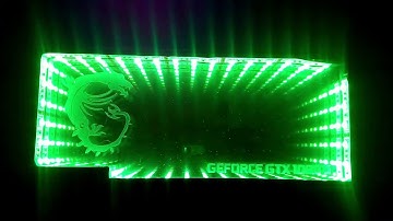 Custom Infinity Mirror GPU backplate