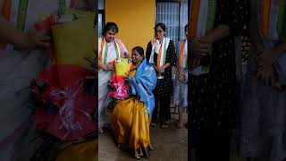 Felicitated by Karnataka state mahila Congress president mrs Sowmya Reddy #felicitation #congress