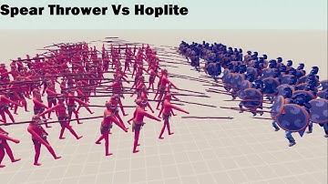 TABS 160v75 Spear Thrower Vs Hoplite-Totally Accurate Battle Simulator