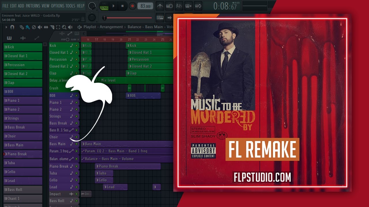 Eminem feat. Juice WRLD - Godzilla FL Studio Remake (Hip-Hop