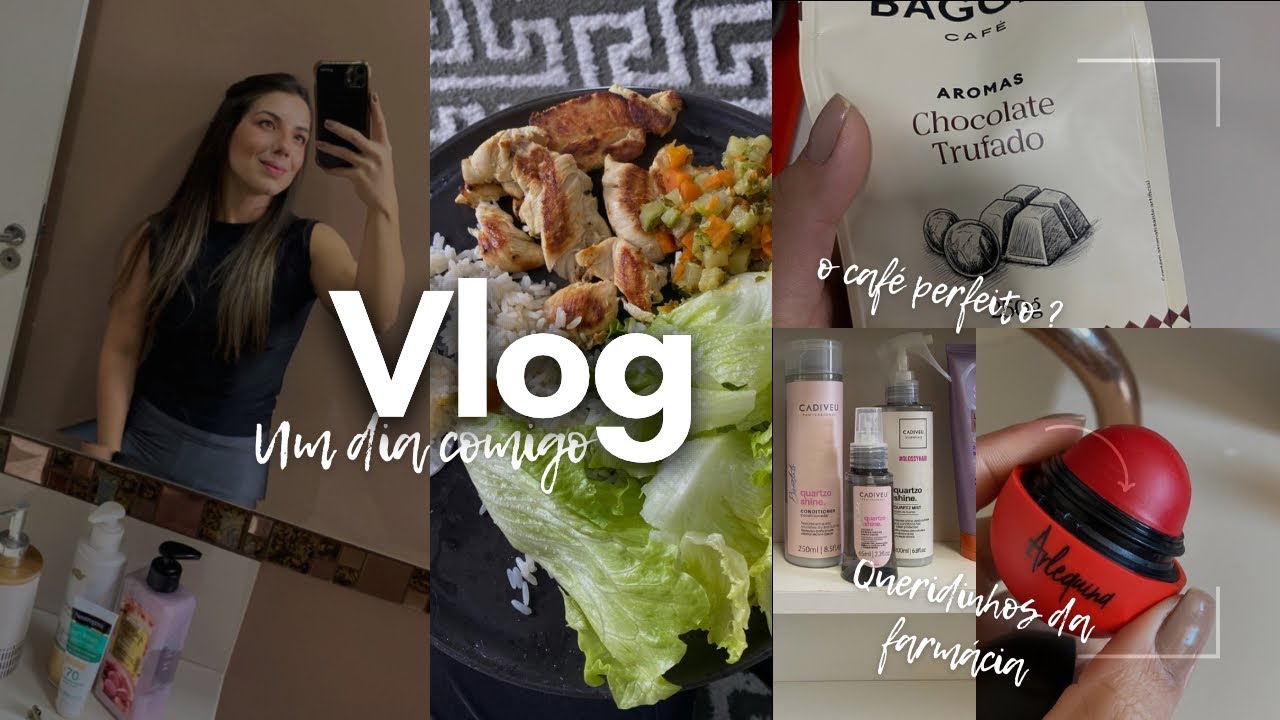 VLOG- mercado, primeira vez tomando café, compras na farmácia, treino em casa