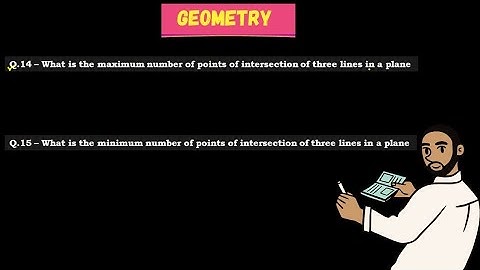 What is the maximum number of points of intersection of three lines in a plane