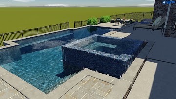 Rectangular Pool with Perimeter Edge Spa