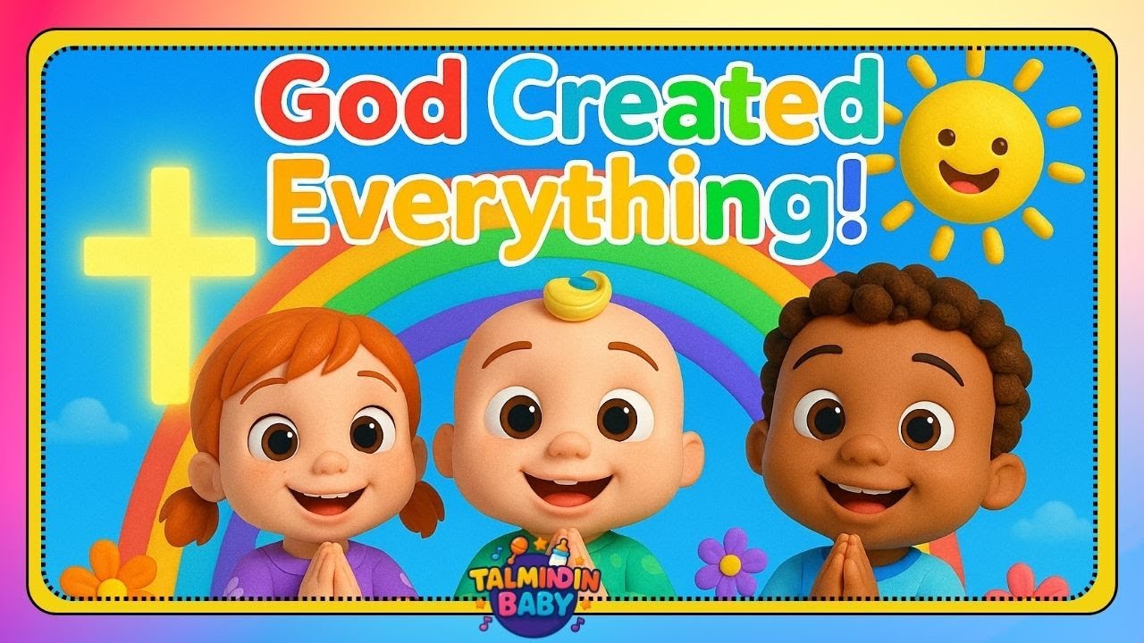 GOD CREATED EVERYTHING – Christian 3D Kids Song | ANIMATED PRAISE FOR CHILDREN