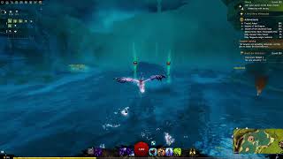 Skimming on Griffon (Domain of Istan mount race GW2)