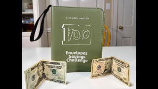 Savings challenge binder with envelope tracker to save 5,050