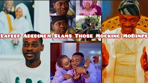 Lateef Adedimeji Blows Hot On those Calling MoBimpe His Wife Barren🔥😭
