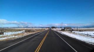 Leaving the truckstop in Panguitch, Utah on US Highway 89 North on Feb 17, 2012