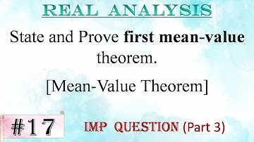 State and Prove first mean-value theorem. || Mean-Value Theorem || Real  Analysis #riemannintegral