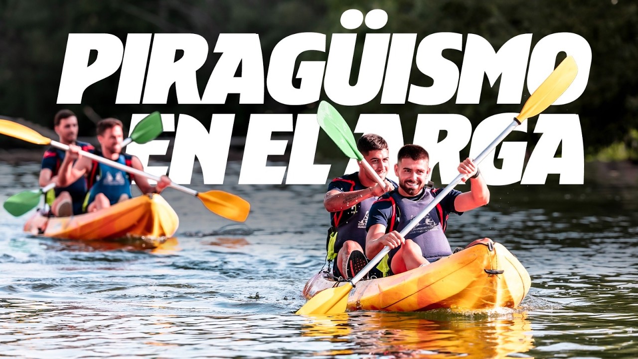 Osasuna completa una dinámica grupal realizando piragüismo en el río Arga | Club Atlético Osasuna