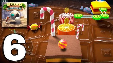 Robot Ball: gameplay walkthrough part 6 Candy factory (Android,iOS)