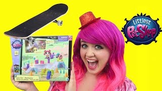 Littlest Pet Shop Skate Park Lps Pets In The City Toy Review Kimmi The Clown