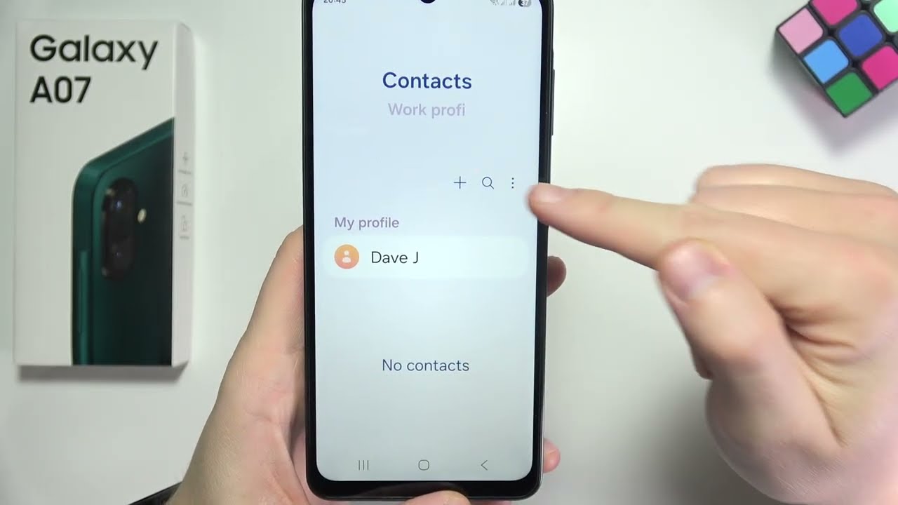 Samsung A07: How to Fix Contacts Not Showing