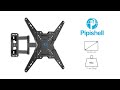 How to install the pipishell pimf11 full motion tv wall mount 