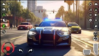 Police Officer Nissan and Dodge Challenger Car Gangster Chase Stunts Simulator - Android Gameplay screenshot 4