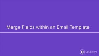 Merge Fields on your Custom HTML Email Template