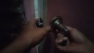 tutorial cara lepas pasang handle pintu kamar mandi model bulat