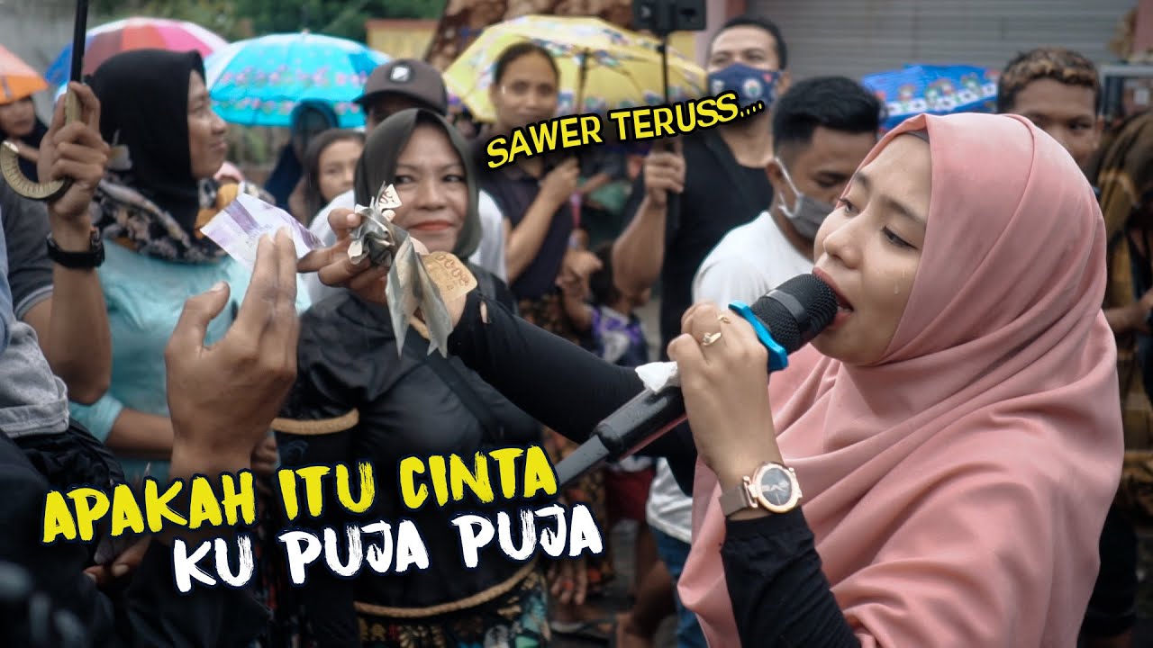 NIA DIRGHA BANYAK SAWERAN SAAT MENYANYIKAN KU PUJA PUJA | APAKAH ITU CINTA VERSI IRAMA DOPANG