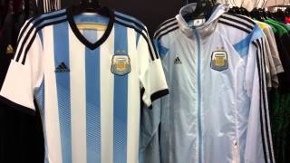 The new argentina jersey and jacket by adidas for wc 2014 is now
available at vancouver soccer store north america sports. visit us in
or call. con...
