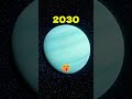Uranus 2030 vs 4.5 Billion Years Ago 🪐 #space #shorts #uranus