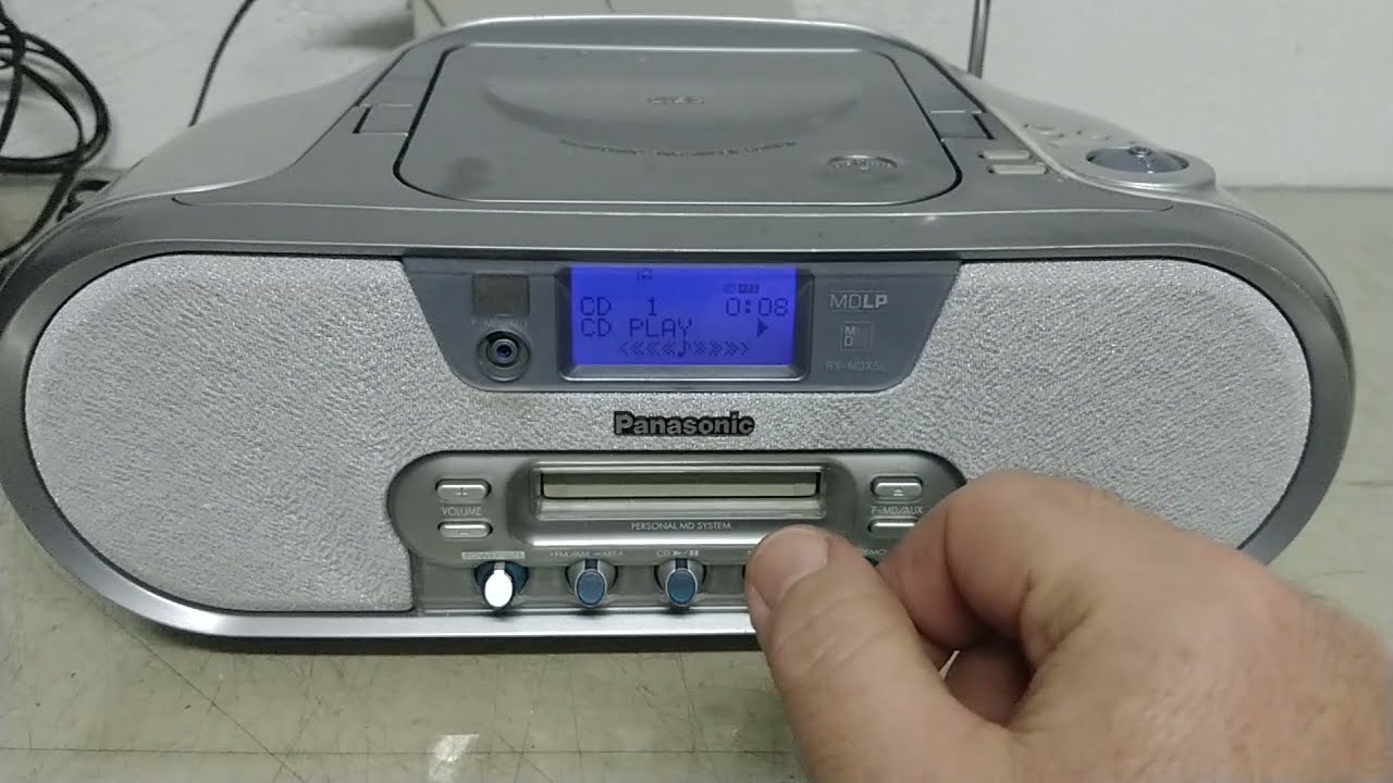 teste e embalagem MD CD player Panasonic - vendido - YouTube