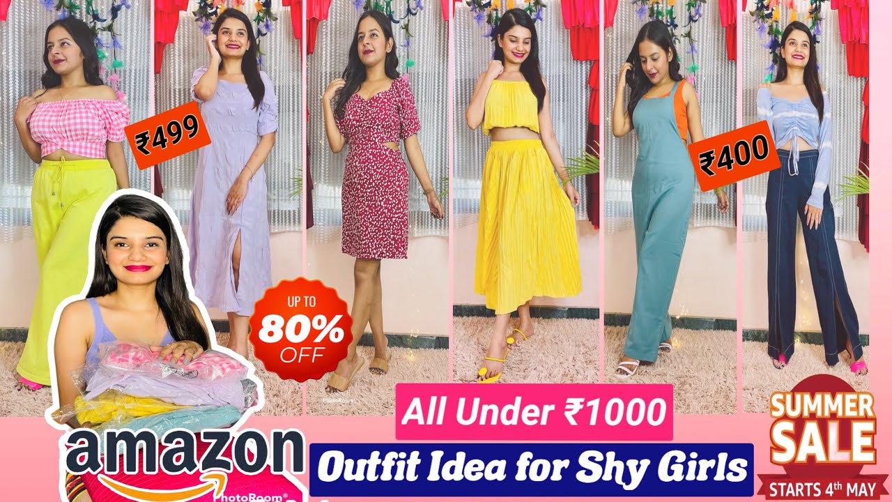 *Outfit Idea Under Budget ₹1000*Amazon HaulUpto80offAmazon Dress,Croptop,Jumpsuit,Coord set