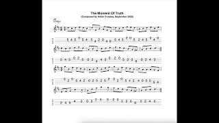 The Moment Of Truth - a jig in D Major composed, tabbed for mandolin and played by Aidan Crossey