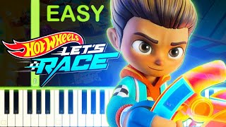 Hot Wheels Let's Race Theme Song - EASY Piano Tutorial screenshot 5