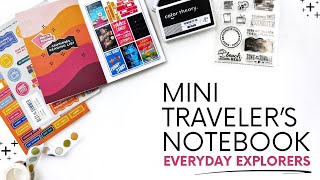 Everyday Explorers Mini Traveler's Notebook Layout | June 2024