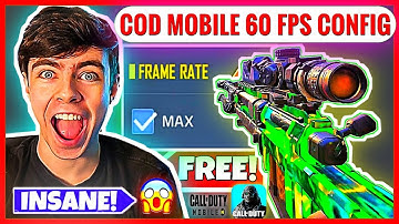 How to unlock 60 Fps & Max Graphics Codm Global / Garena Best 60 Fps Config For Cod mobile Season 8