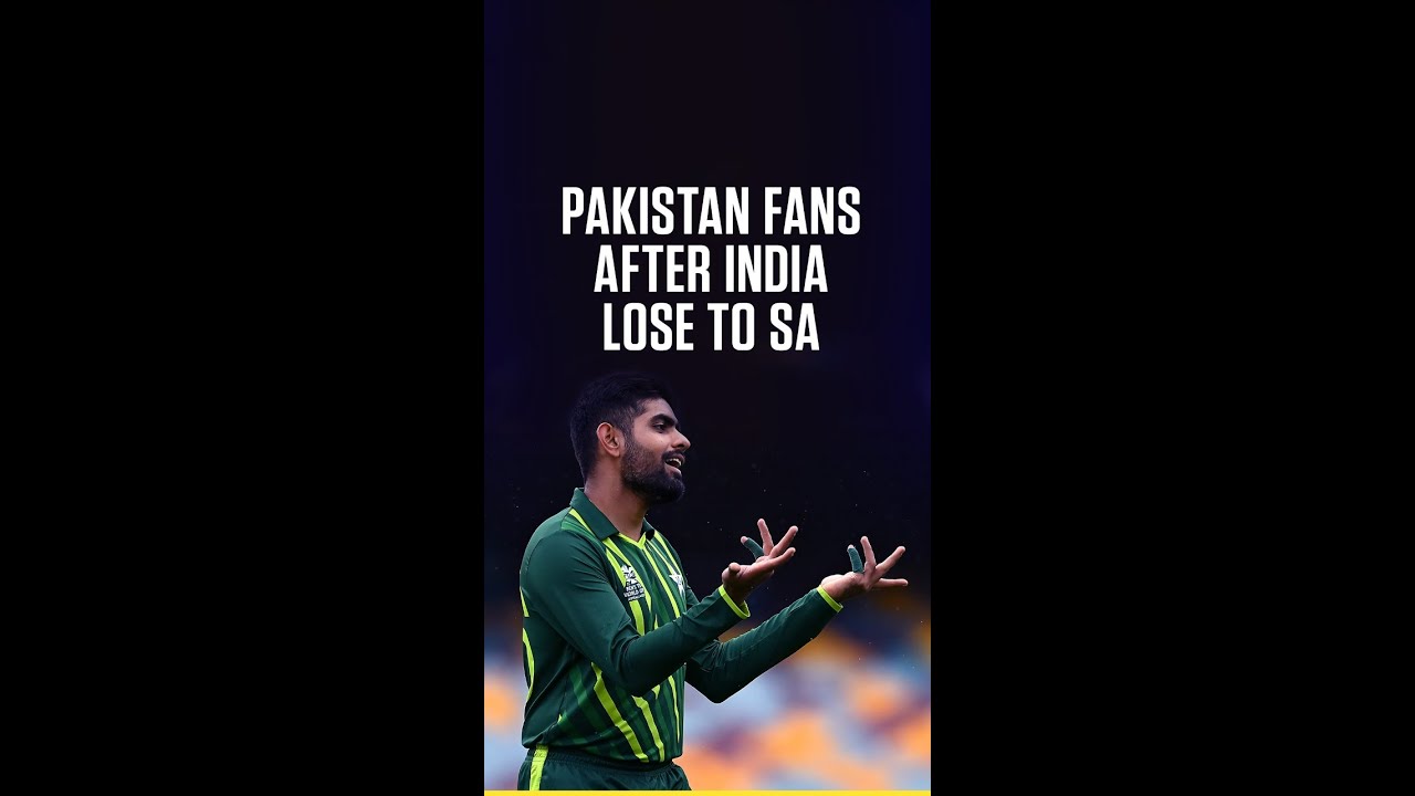 Pakistan fans after South Africa beat India 😤