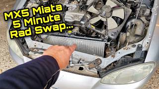 Athlete Statistics Easy Mazda MX5 Miata Radiator & Thermostat Replacement In 5 Minutes!